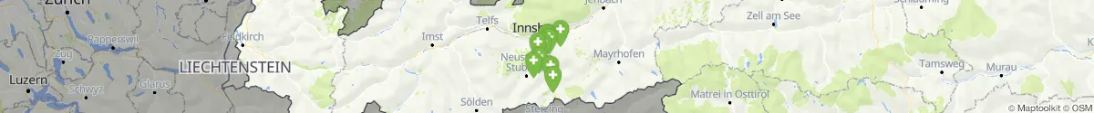 Kartenansicht für Apotheken-Notdienste in der Nähe von Schmirn (Innsbruck  (Land), Tirol)